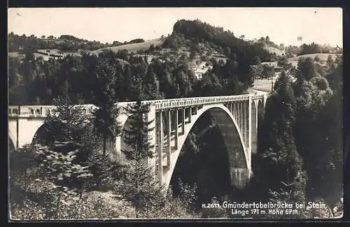 AK Stein /AR, Gmündertobelbrücke