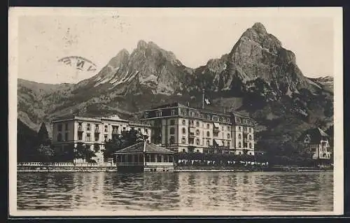 AK Brunnen, Waldstätter-Hotel Quatre-Cantons