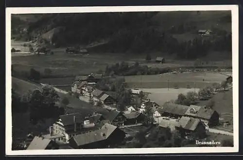 AK Brunnadern, Teilansicht aus der Vogelschau