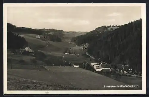 AK Rüegsau i. E., Rinderbach Britternmatte aus der Vogelschau