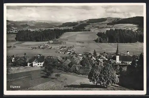 AK Signau, Ortsansicht aus der Vogelschau