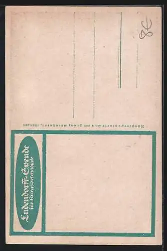 AK Ludendorff-Spende für Kriegsbschädigte, Invaliden pflanzen Baum