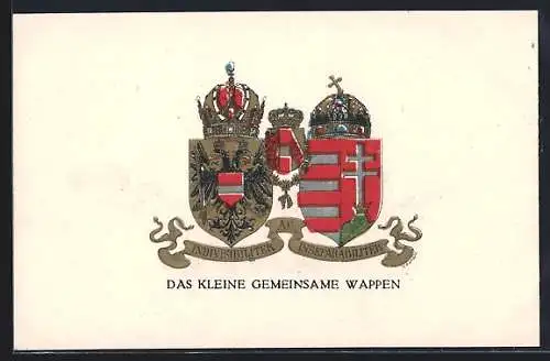 AK Das kleine gemeinsame Wappen von Österreich, Rotes Kreuz