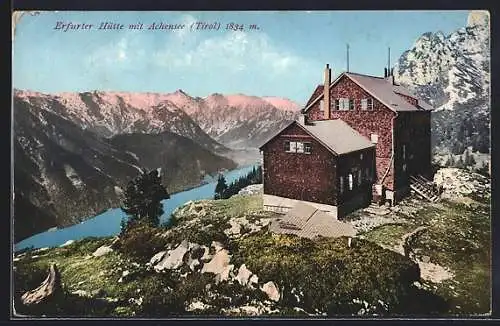 AK Erfurter Hütte, Ansicht mit Achensee