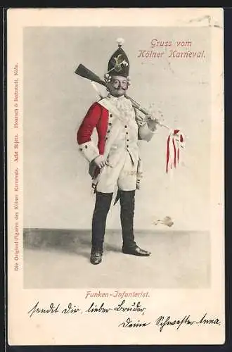 AK Köln, Funken-Infanterist, Karneval