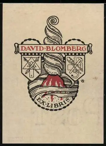 Exlibris David Blomberg, Handwerker / Zunftwappen