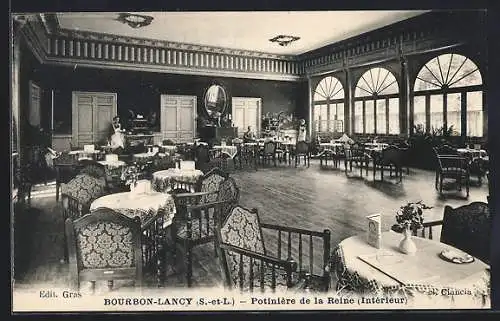 AK Bourbon-Lancy, Potinière de la Reine, intérieur