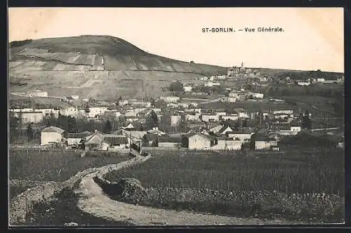 AK St-Sorlin, Vue générale du village et des collines environnantes