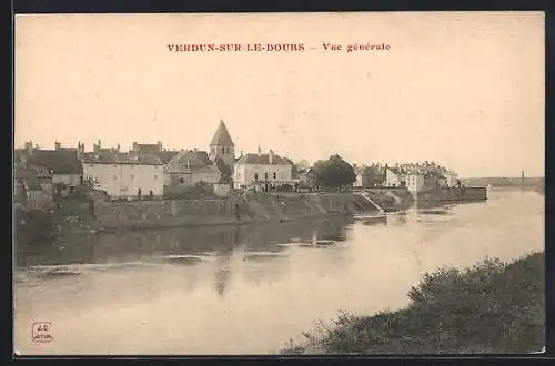 AK Verdun-sur-le-Doubs, Vue générale