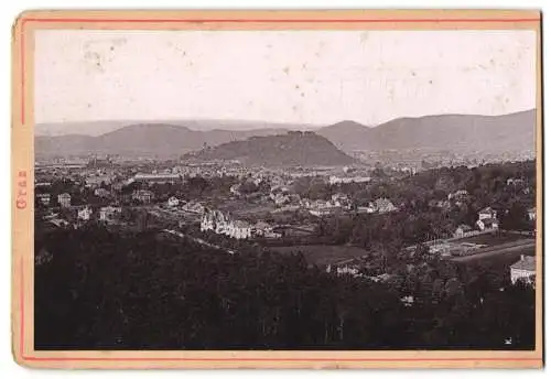 Fotografie unbekannter Fotograf, Ansicht Graz, Panorama der Stadt