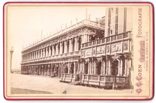 Fotografie G. G. Coen, Venezia, Ansicht Venedig - Venezia, Logetta e Libreria S. Marco