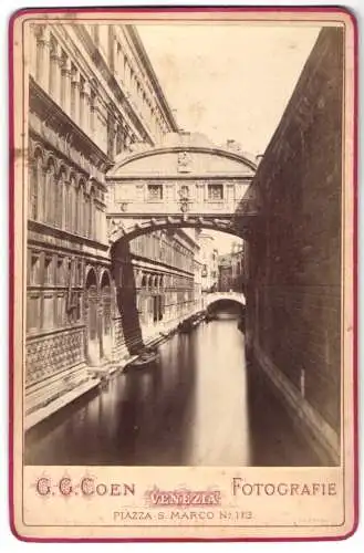 Fotografie G. G. Coen, Venezia, Ansicht Venedig - Venezia, Seufzerbrücke