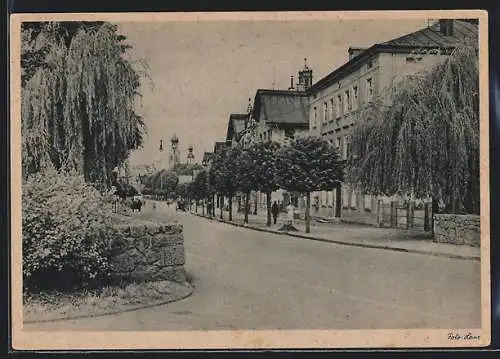 AK Rosenheim / Obb., Blick in die Innstrasse