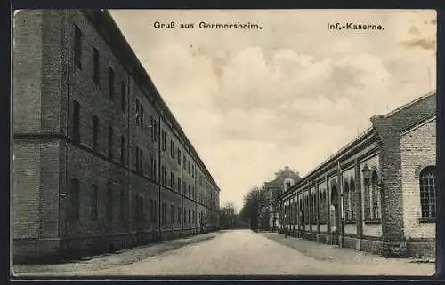 AK Germersheim, Infanterie-Kaserne, Lager-Strasse