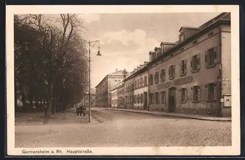 AK Germersheim a. Rh., Blick in die Hauptstrasse