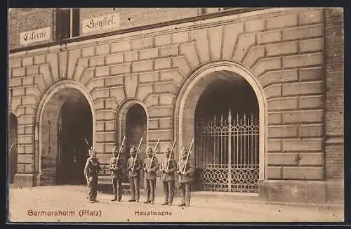 AK Germersheim /Pfalz, Kaserne Seyssel, Hauptwache