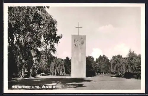 AK Germersheim, Partie am Ehrenmal