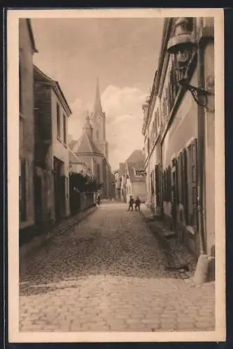 AK Germersheim, Blick in die Oberamtsstrasse