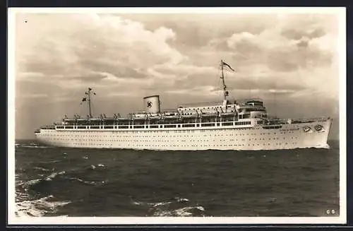 AK K. d. F.-Schiff Wilhelm Gustloff auf See