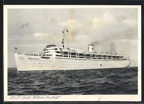 AK Das KdF-Schiff Wilhelm Gustloff auf offener See