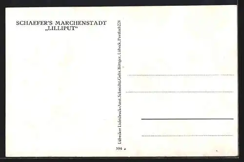 AK Schäfer`s Märchenstadt Liliput, Liliputaner im Gemeinschaftssaal