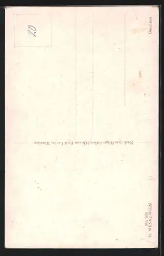 Künstler-AK M.Munk Nr.: 982, Richard Wagner, Der Ring, Götterdämmerung