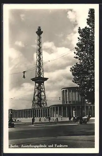 AK Berlin-Charlottenburg, Ausstellungsgelände mit Funkturm