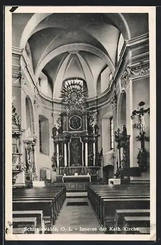 AK Schirgiswalde /O.-L., Inneres der Kath. Kirche