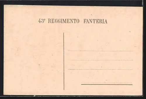 Künstler-AK 43 Reggimento Fanteria, Brigata Forli, Italienisches Infanterie-Regiment, Römischer Kavallerist