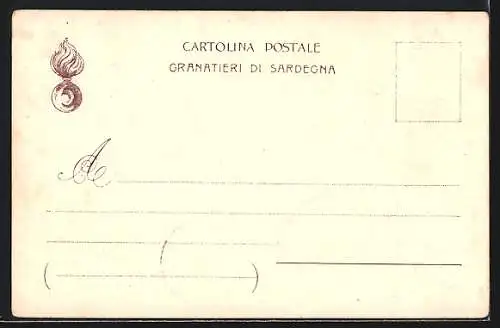 AK Granatieri di Sardegna, historische Uniformen 1833 - 1838