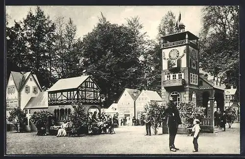 AK Schaefer's Märchenstadt Lilliput, Liliputaner, Gasthof, Modesalon