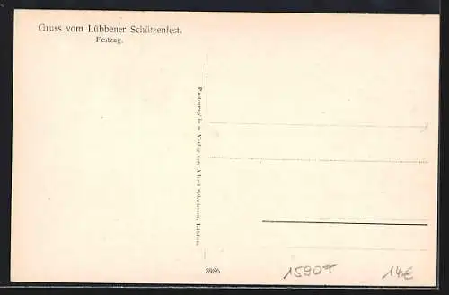 AK Lübben, Schützenfest, Festzug durch den Stadtkern