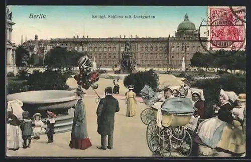 AK Berlin, Königliches Schloss und Lustgarten