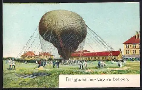 AK Filling a military Captive Balloon