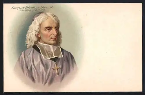 Lithographie Jacques-Bénigne Bossuet im Portrait