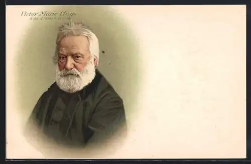 AK Portrait des Schriftstellers Victor Hugo