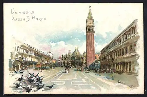 Lithographie Venezia, Piazza S. Marco