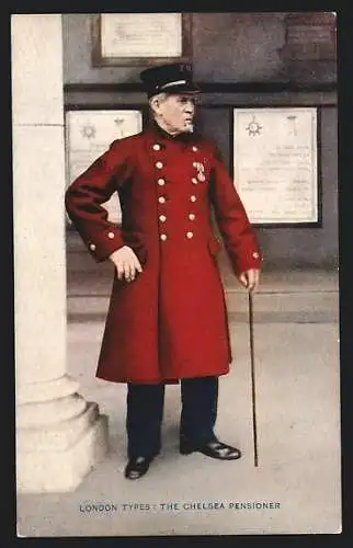 AK London, London Types, The Chelsea Pensioner