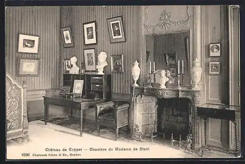 AK Coppet, Chateau, Chambre de Madame de Stael