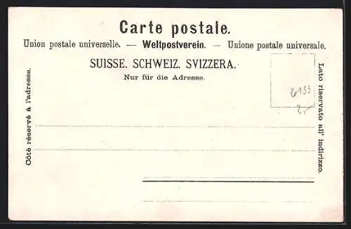 AK Kyburg, Ortsansicht mit Burg aus der Vogelschau