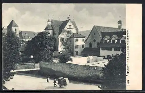 AK Appenzell, Schlössli und Frauenkloster