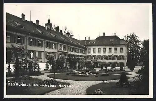 AK Herisau, Kurhaus Heinrichsbad mit Anlagen