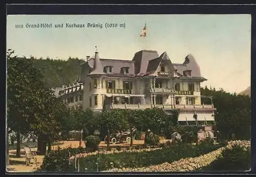 AK Brünig, Grand Hotel und Kurhaus Brünig mit Anlagen