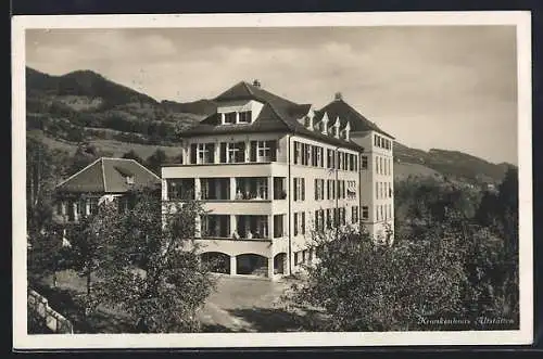 AK Altstätten, Blick auf das Krankenhaus