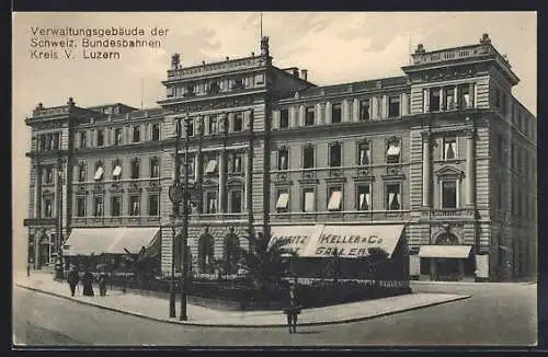 AK Luzern, Verwaltungsgebäude der Schweiz. Bundesbahnen