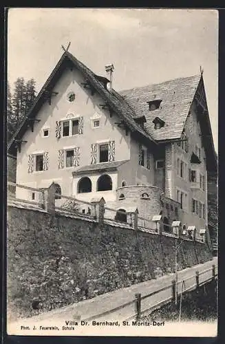 AK St. Moritz-Dorf, Aufgang zur Villa Dr. Bernhard