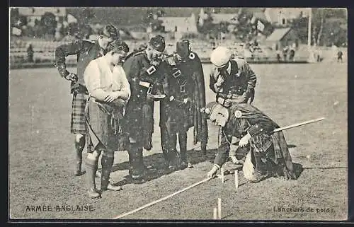 AK Armée Anglaise, Lanceurs de poids, Britische Soldaten im Kilt