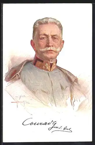 AK Portrait Generaloberst Conrad von Hötzendorf in Uniform