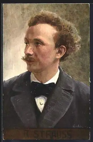 AK Portrait von R. Strauss, Komponist