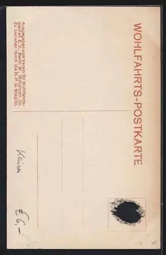 AK Kaiser Wilhelm II. in Uniform mit Orden hält seinen ältesten Enkel im Arm